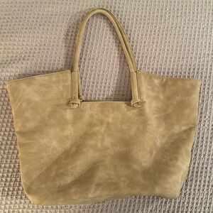 Anthropologie Vegan Leather Knotted Tote